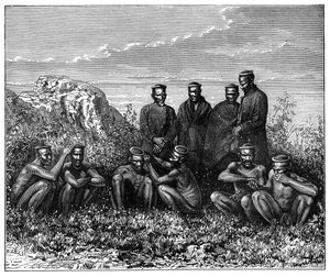 Gli Zulu, Sudafrica, c1890 da Unbekannt