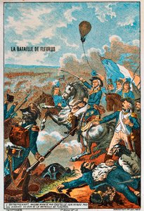 Il pallone Entreprenant, pilotato da Coutelle, alla Battaglia di Fleurus, 1794 1890s da Unbekannt