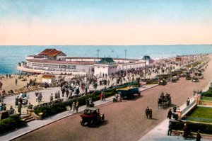 Il padiglione della banda e la passeggiata, Worthing, West Sussex, inizio XX secolo