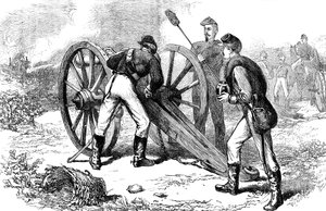 La battaglia di Chancellorsville, Virginia, Guerra Civile Americana, 1863 c1880 da Unbekannt