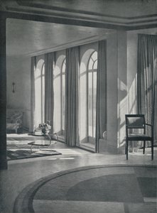 La grande stanza a Yaffle Hill, Broadstone, Dorset, 1933 da Unbekannt