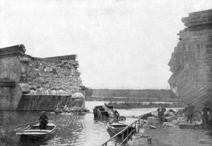 Il ponte a Trilport, 1ª Battaglia della Marna, Francia, 5-12 settembre 1914 da Unbekannt