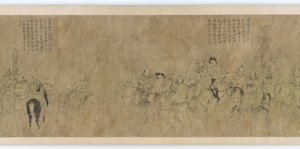 La cattività di Cai Wenji, dinastia Ming, XIV-XV secolo da Unbekannt
