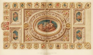 Il soffitto della Sala degli Aldermen, Guildhall, Città di Londra, XVIII secolo 1886 da Unbekannt