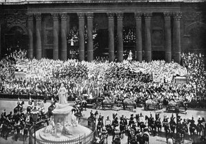 La cerimonia di ringraziamento alla Cattedrale di San Paolo, Londra, 22 giugno 1897 da Unbekannt