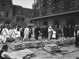 Il mercato del formaggio di venerdì, Alkmaar, Paesi Bassi, c1934
