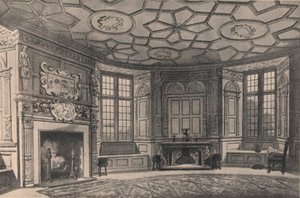 La sala da pranzo circolare, Longford Castle, Wiltshire