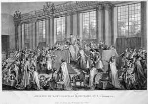 Il colpo di stato del 18 Brumaio 9 novembre, 1799, XIX secolo da Unbekannt