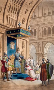 La creazione di un Cavaliere Templare, c1820-1830 da Unbekannt