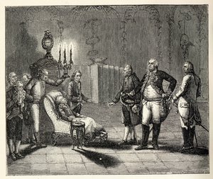 La morte di Federico II il 17 agosto 1786 da Unbekannt