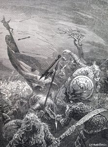 La morte del re Harold Godwinson da Unbekannt