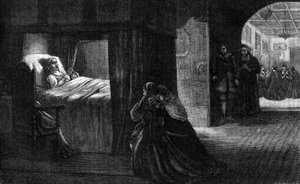 Il letto di morte di Oliver Cromwell, 3 settembre 1658, XIX secolo