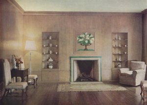 Il salotto della casa di Lord Vernon, progettato da Oliver Hill, F.R.I.B.A., Londra, 1935