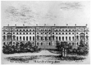 Il lato est di Fitzroy Square, Londra, 1807 1907 da Unbekannt