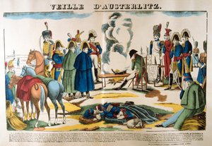 La vigilia di Austerlitz, 1 dicembre 1805, XIX secolo da Unbekannt