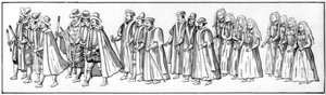 I fedeli sudditi che guidarono la processione al funerale di Elisabetta da Unbekannt
