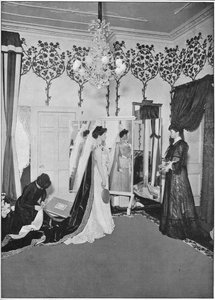 Gli ultimi ritocchi di una sarta, Londra, c1901 da Unbekannt