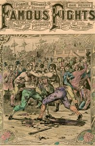 Il primo combattimento tra Tom Spring e Jack Langan, 1824 fine XIX o inizio XX secolo da Unbekannt