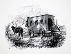 La prima carrozza passeggeri costruita da George Stephenson