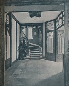 Il pavimento e la scala della Casa Behrens, progettata da Peter Behrens, 1901