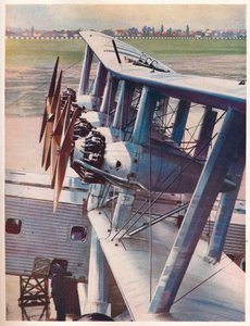 I quattro motori Bristol Jupiter del liner Scylla delle Imperial Airways, c1936 c1937