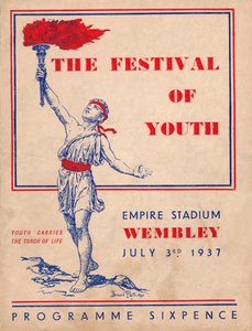La Copertina del Programma per Il Festival della Gioventù, 1937