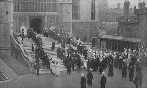 Il funerale della regina Vittoria, 1901 1909 da Unbekannt