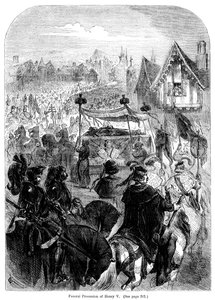 Il corteo funebre di Re Enrico V, 1422 da Unbekannt