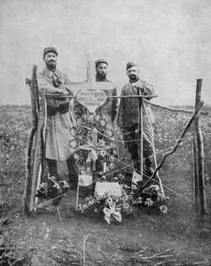 La tomba del sergente Jean Bouin, soldato francese, Francia, Prima Guerra Mondiale, 1915 da Unbekannt