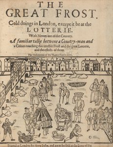 Il grande gelo a Londra, 1608 da Unbekannt