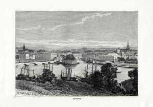 Il porto di Bayonne, Francia