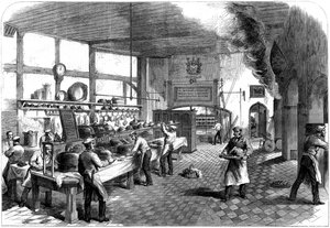 La cucina alla Charterhouse School, Godalming, Surrey, 1867