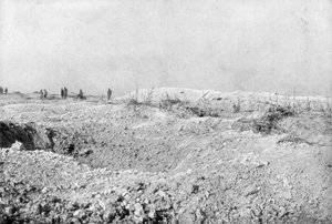 Il paesaggio di Mort-Homme, Verdun, Francia, Prima Guerra Mondiale, 1917