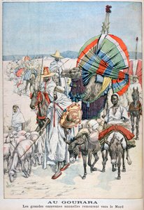 Le grandi carovane annuali dirette a nord, Gourara, Algeria, 1903 da Unbekannt