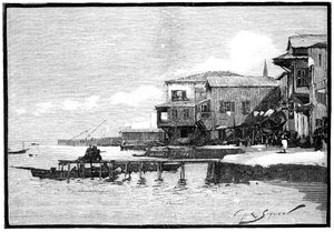 Il porto turistico, Larnaca, Cipro, 1900 da Unbekannt