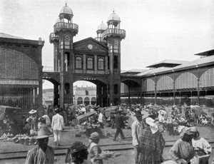Il mercato, Port-au-Prince, Haiti, 1926 da Unbekannt