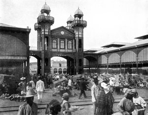 Il mercato, Port-au-Prince, Haiti, 1926 da Unbekannt