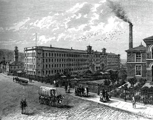Il mulino a Saltaire da Unbekannt
