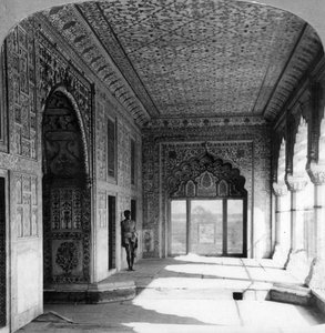 Il palazzo di Rang Mahal, la residenza reale della regina Mogul, Delhi, India, 1900s da Unbekannt