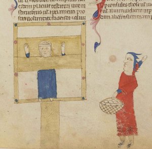 La gogna. Dalle Coutumes de Toulouse, 1295-1297 da Unbekannt
