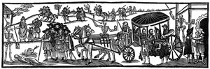La peste: fuga in campagna, 1630, 1910 da Unbekannt
