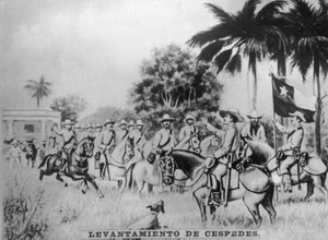 La sollevazione di Cespedes, 1868 da Unbekannt