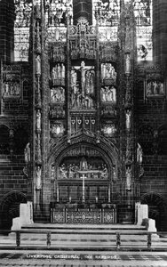 Il reredos nella Cattedrale di Liverpool, XX secolo da Unbekannt