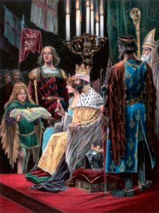 La seconda oblazione di Edoardo II, Westminster, 25 febbraio 1308, 1902 da Unbekannt