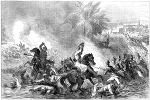 La sortita della guarnigione di Jalalabad, Afghanistan, 1842