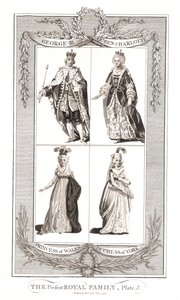 La famiglia reale presente, pubblicata il 9 maggio 1795 da Alexander Hogg da Unbekannt