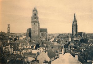 Le tre Torri: il Campanile, la Cattedrale e la Chiesa di Nostra Signora, c1910 da Unbekannt
