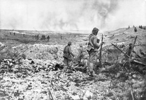 Le trincee di Champagne, Francia, 1914 da Unbekannt
