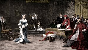 Il processo della Regina Caterina, 1529 da Unbekannt
