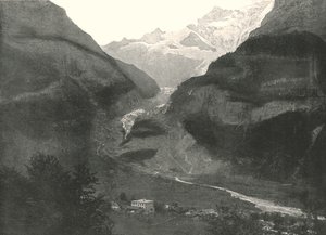 La valle, Grindenwald, Svizzera, 1895 da Unbekannt